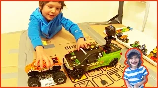 Monster Truck Arena With Cardboard Boxes Part 2