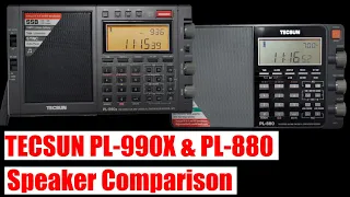 [4K video] Tecsun PL-990X and PL880 Internal speaker comparison