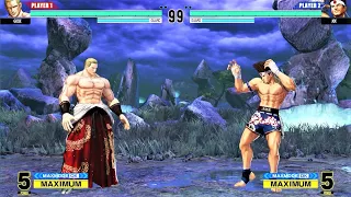 Geese Howard vs Joe Higashi (Hardest AI) - KOF XV