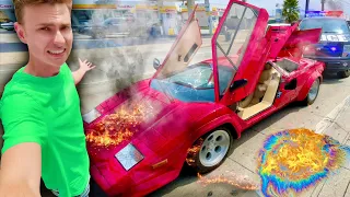 My Lambo BROKE AGAIN!! (Caught Fire)