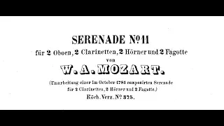 W.A. Mozart – Serenade n° 11, KV 375