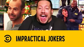 "Yell Fat Nosed-Frankie!" Murr, Joe & Q Escape Security | Impractical Jokers