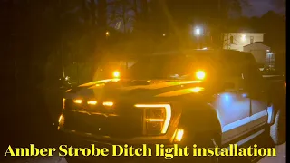 2022 Gen 3 Ford F150 Raptor Ditch Light Install and light demo