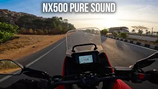 Honda NX500 galloping on Indian Highways | Pure Sound | Moto ASMR