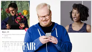 Jim Gaffigan Hijacks a Stranger's Tinder | Vanity Fair