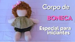 Corpo de boneca de pano ,especial pra você que é iniciante ( 35 cm) de pura fofura e delicadeza .