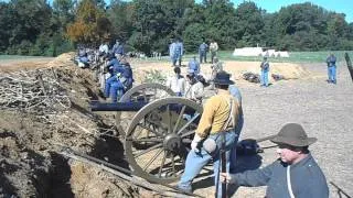 150th New Market Heights Reenactment Fort Harrison Artillery 9-27-2014 #2