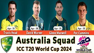 Australia Squad - ICC T20 World Cup 2024 / West Indies & USA.