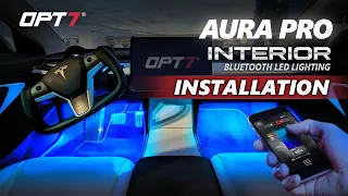 AURA PRO Interior Ambient LED Lights on Tesla Model - Easy Installation Video