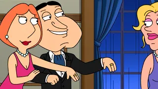 Lois begs Quagmire to become her successful husband to debut with her friends - family guy cutaways,