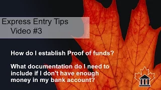 Express Entry Tips #3 - How to Prove Funds