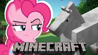 Pinkie Pie Plays Minecraft II SO MANY HORSES!!!