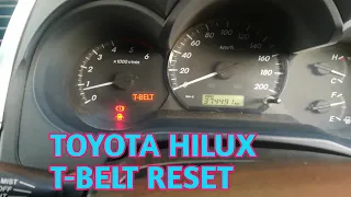 How to reset timing belt light (T-BELT) Toyota Hilux