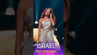 Eden Golan Hurricane Israel Eurovision 2024 First Rehearsal Live  #reaction #eurovision2024 Winner?