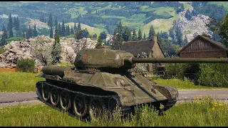 World of Tanks T34-85M 8kills 2,5k damage (1vs4)