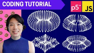 p5.js Coding Tutorial | Donut Forget You Are Awesome 🍩 (aka coding DONUTS)