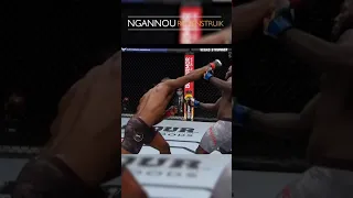 Ultra Slow Motion  Ngannou Knock Out of Rozenstruik