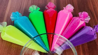 Glossy Slime With Piping Bags ! Stisfying Making Slime ! Part 267