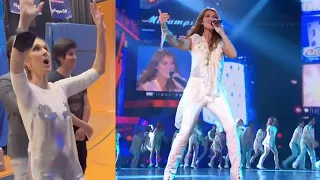 Celine Dion Tentatively Sings 'I'm Alive' After Cirque Show