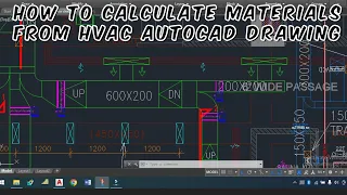 How to calculate HVAC Duct Sheet in Autocad & Excel | Sheet Sizing & Duct Calculation(Hindi Version)