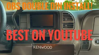 How To Install A Double Din In A OBS Chevy 2 Door Tahoe‼️BEST INSTALLATION VIDEO ON YOUTUBE ‼️