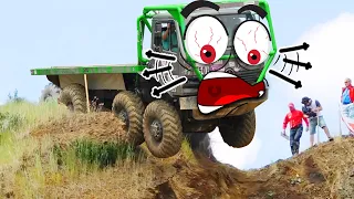 Extreme Monster Truck Off Road Crashes & Fails | Off Road Doodles Vehicle Mud Race | Woa Doodland