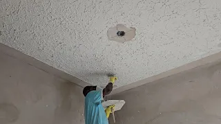 putting the pattern in the ceiling | it looks amazing