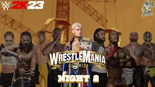 Wrestlemania 39 night 2 (wwe 2k23)