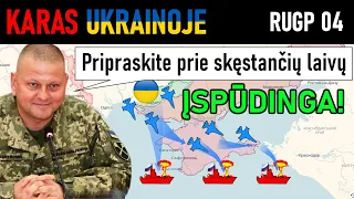 Rugp 4: Genialu. Ukrainiečiai Panaudoja NAUJĄ TAKTIKĄ IR SUNAIKINA 2 RUSŲ LAIVUS | Karas Ukrainoje