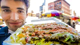 LIVING on STREET FOOD for 24 HOURS in NYC!