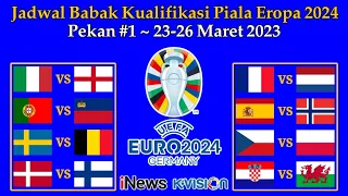 Jadwal Kualifikasi Piala Eropa 2024 Live INews TV - Italia vs Inggris - EURO 2024 Qualifeirs