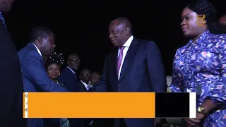 President Cyril Ramaphosa arrives at Malabo International Airport in Equatorial Guinea