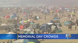 After Months In COVID-19 Lockdown Bay Area Crowds Out In Full Force On Memorial Day