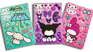 Secrets of Sanrio Kuromi Hello Kitty | Decorate with sticker book [ToyASMR] #sanrio #asmr #kuromi