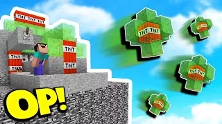 OVERPOWERED SLIME CANNON! (Minecraft TNT WARS)