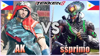 Tekken 8  ▰  AK (Shaheen) Vs ssprimo (Yoshimitsu) ▰ Ranked Matches!