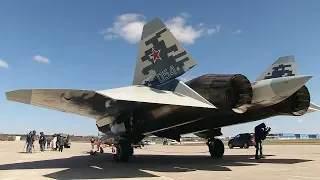 Су-57 - репортаж с аэродрома ЛИИ им.М.М.Громова.