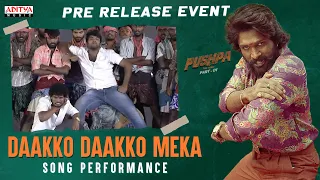 Daakko Daakko Meka Song Performance | Pushpa Pre-Release Event | Allu Arjun | Rashmika