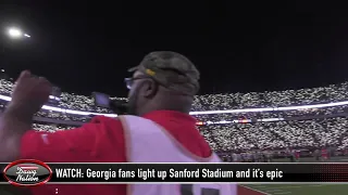 WATCH: Georgia fans light up Sanford Stadium and it's epic!