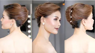 French Twist Hairstyle For Short Hair ทรงผมเจ้าสาวแบบกล้วยหอม สำหรับคนผมสั้น โดย ครูหญิง ภัครา