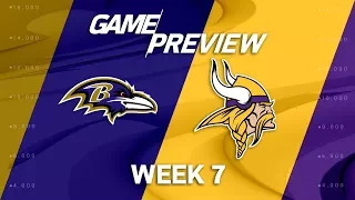 Baltimore Ravens vs. Minnesota Vikings | Week 7 Game Preview | Move the Sticks