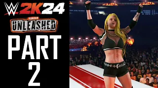 WWE 2K24 - MyRise: Unleashed - Gameplay Walkthrough - Part 2 - "Chapters 2-4"