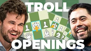 Grandmasters Playing Troll Chess Openings, But They Only Get Crazier