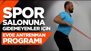 Spor Salonuna Gidemeyenler İçin Evde Antrenman Programı #evdekal #evdespor #dirençbandı