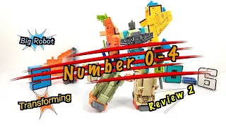 Number Toys, 0,1,2,3,4 Combine Into A Huge Robot Transformer, part 2