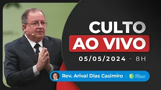 Culto das 8h | 05/05/24 |  AO VIVO - Igreja Presbiteriana de Pinheiros | Pr. Arival Dias Casimiro