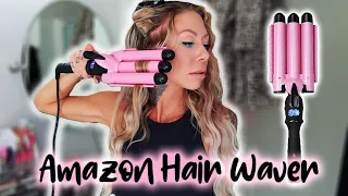 Mermaid Waves Tutorial w/ Amazons 3 Barrel Iron+  How To Style