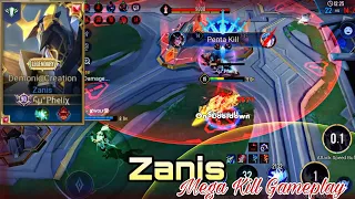 Zanis Mega Kill | Best Build | Jungle Gameplay | CoT | Arena Of Valor | RoV