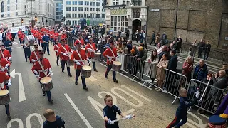 Drumaheagles Young Defenders @ The Lord Mayor Show 2021 Reversed Route back to Guildhall