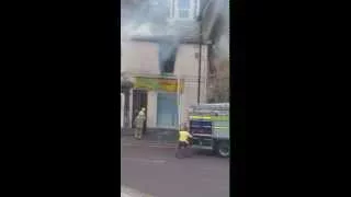Fire in Cumnock Town Centre.